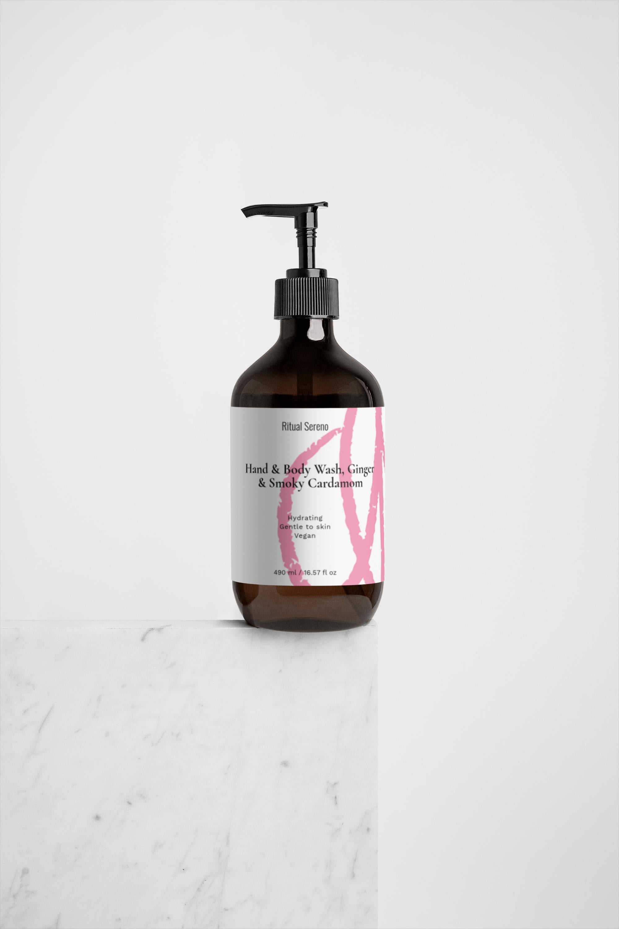 Hand & Body Wash, Ginger & Smoky Cardamom